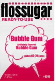 Candy Floss Sugar - Bubble Gum